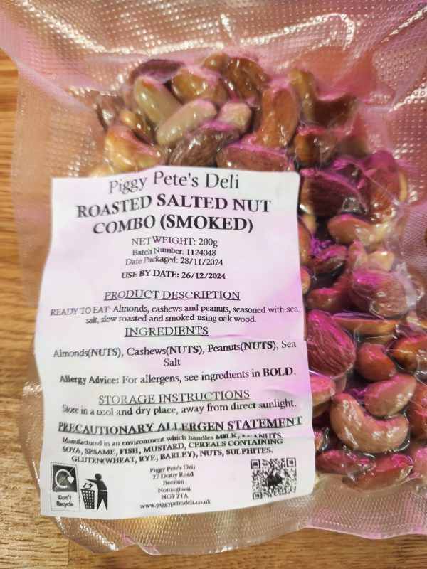 Roasted & Salted Nut Combo 200g (Smoked)